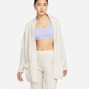 NWT 1X Nike Women's Yoga Therma-FIT Luxe Reversible Sweater Jacket